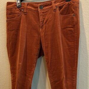 Cabi Rust/Orange/Spice Corduroy Stretch Skinny Jeans - Size 6